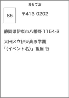 はがき表面