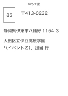 はがき表面
