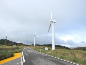 東伊豆町の風力発電所