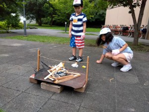 たき火チャレンジ (3)